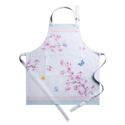 Floral Cotton Bib Apron