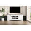 Élégante console de télévision avec tiroirs, espaces de rangement et une grande surface pour la décoration du salon