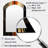 Orange And Grey Vectors I - Abstract Shapes Asymmetrical Mirror, Orange Arch Decorative Wall Mirror, Printed Metal Art-333098622