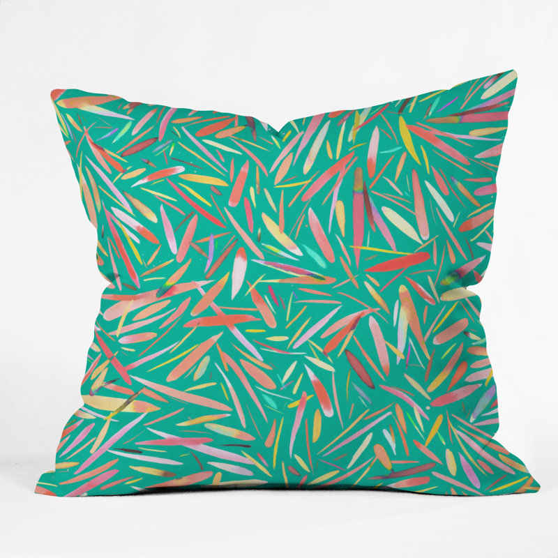 Coussin décoratif intérieur/extérieur spring rain ninola design, 16 po x 1 po