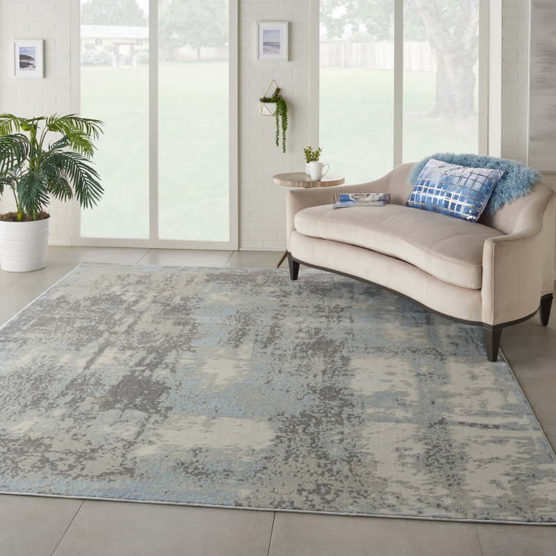 Schooley Abstract Indoor Rug, Rectangle 4' x 6'