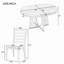 Round Dining Table For 4 With Chairs Set, Extendable Dining Table Set With 16" Removable Middle Leaf, 5 Piece Retro Dining Table Set Unique Geometric Design For Kitchen, Dining Room-363066228