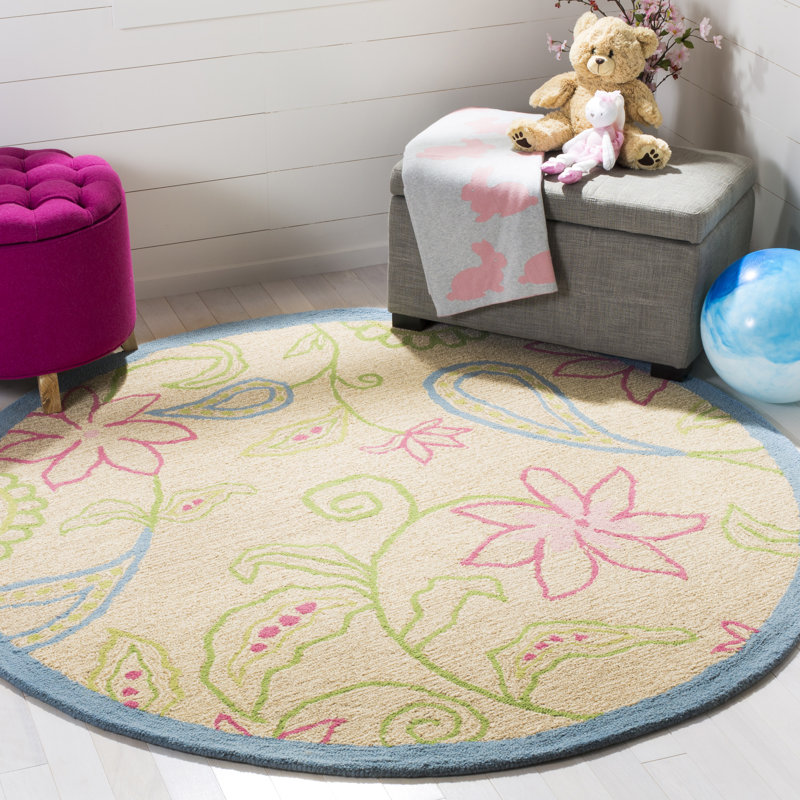 Claro Hand Tufted 80% Wool And 20% Cotton Rug, Round 6'