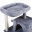 Arbre à chat double couche avec maison pour chat et échelle