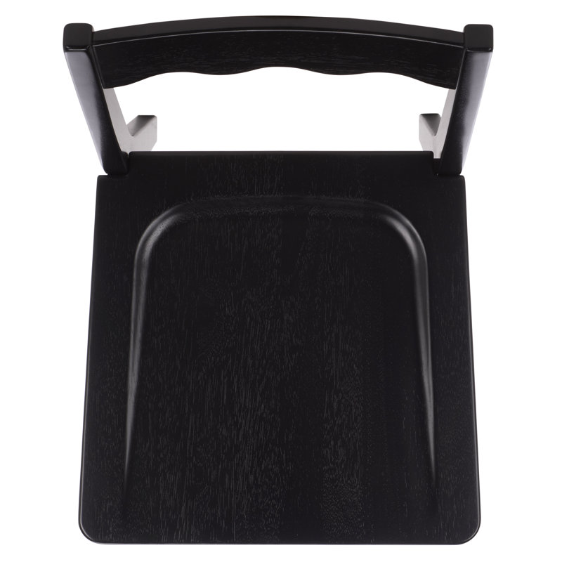Rosetty Scallop Dining Chairs, Black