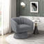 Fauteuil d'appoint pivotant Modern Boucle Upholstery-881656076