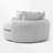 Upholstered Oversized Round Barrel Sofa Chair-1982638619