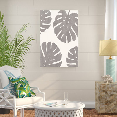Grande taupe-feuilles-reproduction d’art sur toile tendue