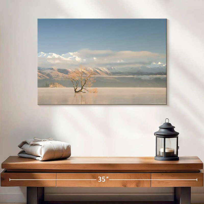 Alvord, arbre solitaire au lac Wanaka, H 16 po x l 24 po