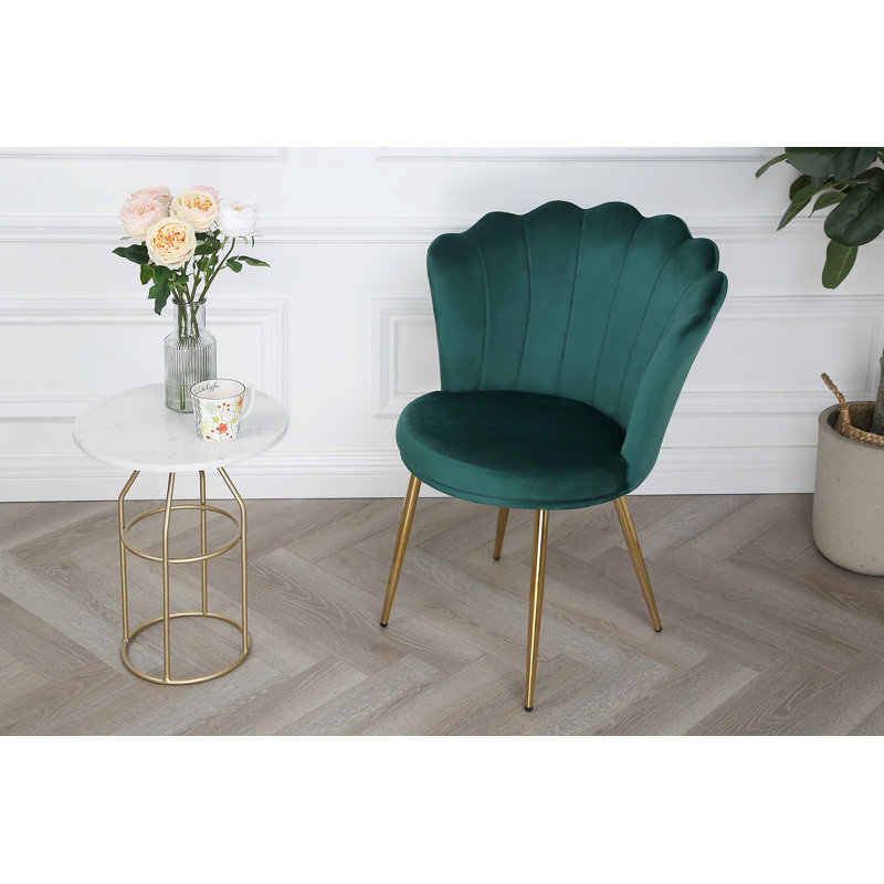 Daisy 68Cm Wide Velvet Armchair, Green