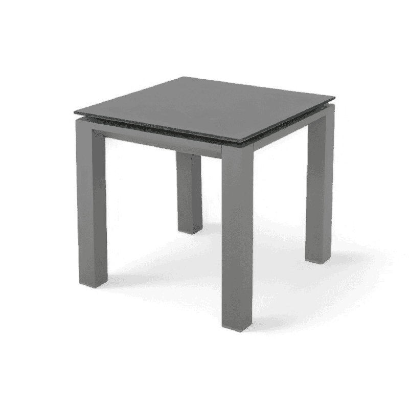 Table d'appoint d'extérieur Isa gris, Gris