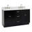 Partham 61 " W Freestanding Standard Free Standing 2 Double Vanity Bathroom Vanity With Carrara Marble Top-94350907