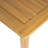 Willowcove Modern Rustic Acacia Wood Outdoor Square Coffee Table With Slatted Top