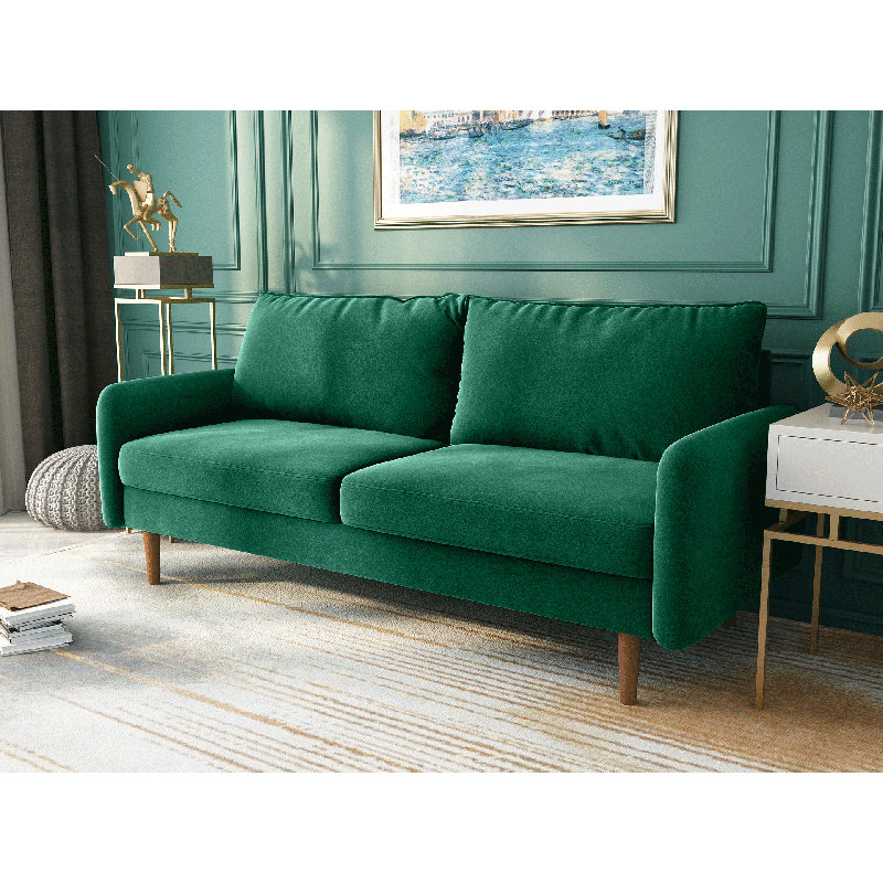 Cilla 70'' Upholstered Sofa, Green
