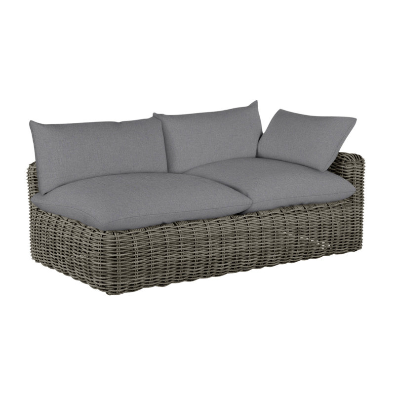 Canapé modulaire Montecito N-Dura, Pas de soudure, Brume Verona, Gris ardoise
