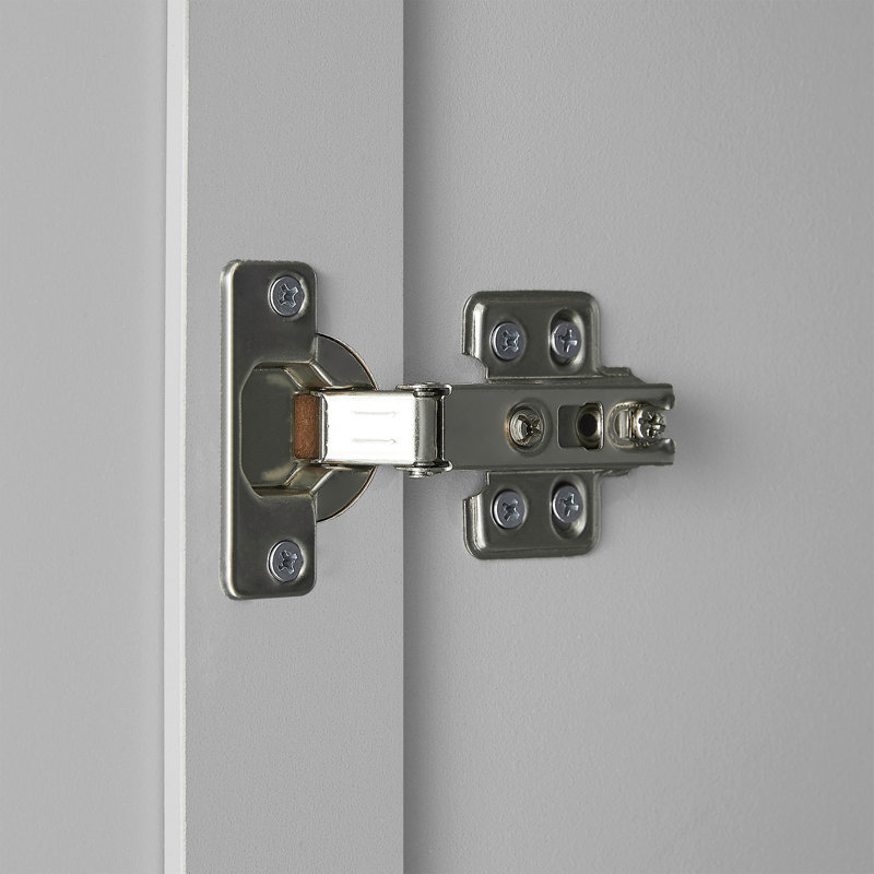 Armoire de rangement Laurah avec deux portes pour salle de bain, bureau, armoire de rangement pour salle de bain avec tablette réglable, panneau de fibres à densité moyenne