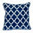Parkland Collection Canita Transitional Geometric Blue 20" x 20" Pillow-1724538697
