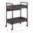 Rectangular Serving Cart With 2 Tier Shelf
