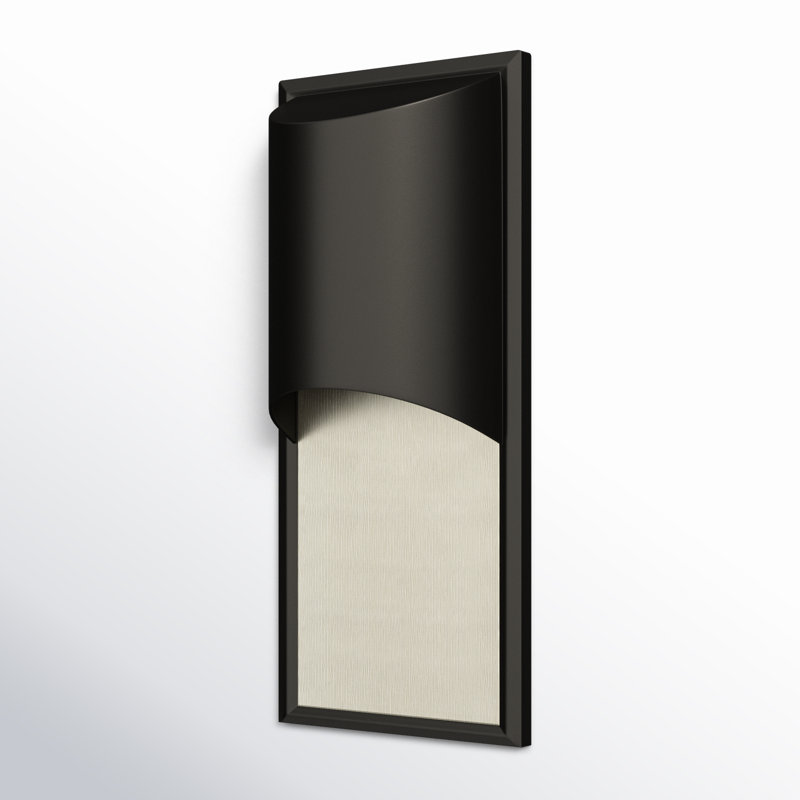Cascade Outdoor Flush Mount, Satin Black, MED