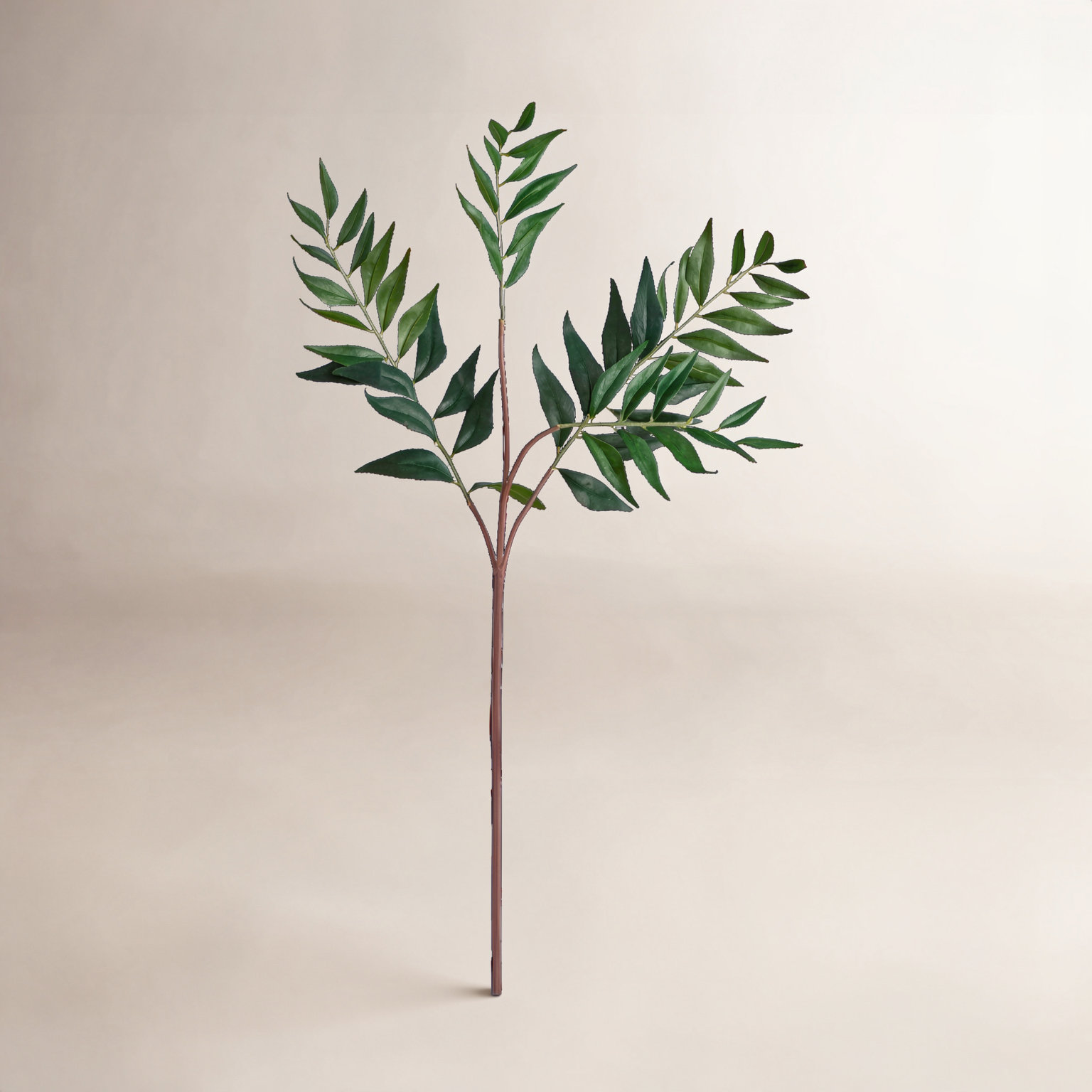 38in. Artificial Palmate Fern Stems, Set of 3