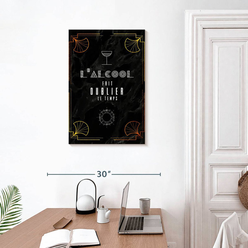 Tergel Art Deco L'Alcool, 30" H x 20" W