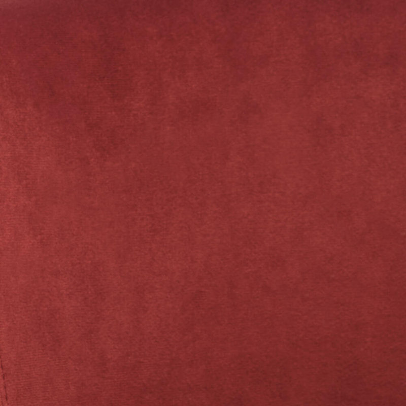 Fauteuil demi-tonneau Cambry, Velours rouille