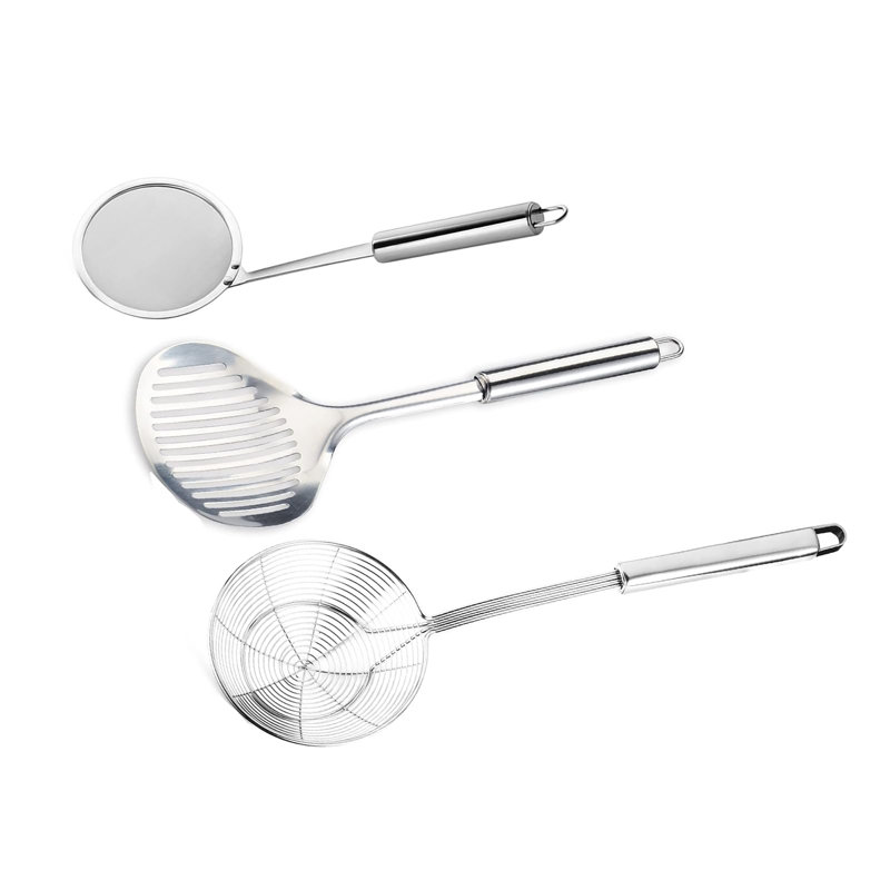 Solid Stainless Steel Spider Strainer Skimmer Ladle