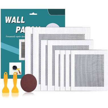 Patch de Réparation de Mur en Aluminium 5 Pièces Patch Auto-Adhésive Mural  en Maille pour Réparation de Cloisons Sèches, Murs et Plafonds Endommagés :  : Bricolage