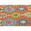 Tapis de couloir oriental multicolore à motif géométrique réversible 3 x 10 Mackensy