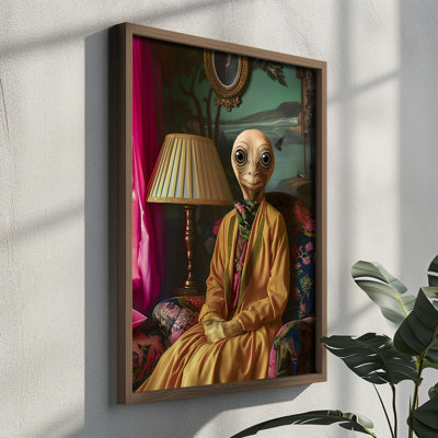 Elegant Decorative Framed MDF Painting, 13.8 x 18.5 x 0.1 inches | 100% MDF with 3 mm Thickness, 100% Pine Wood Frame | UV Printed Artwork for Stylish Home Decor, Perfect for Living Room or Office