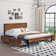 Starnisha Bed Frame with 4 Drawers, Platform Bed with Storage, No Box Spring Needed