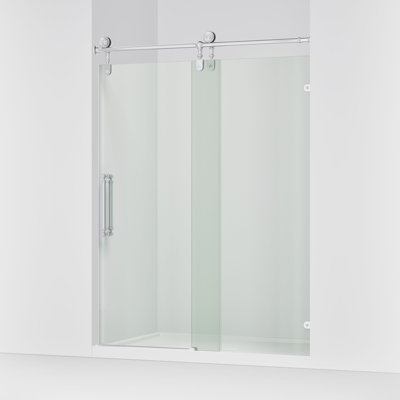 Artifacts 80-7/8 In. H Sliding Shower Door With 3/8 In.-Thick Glass