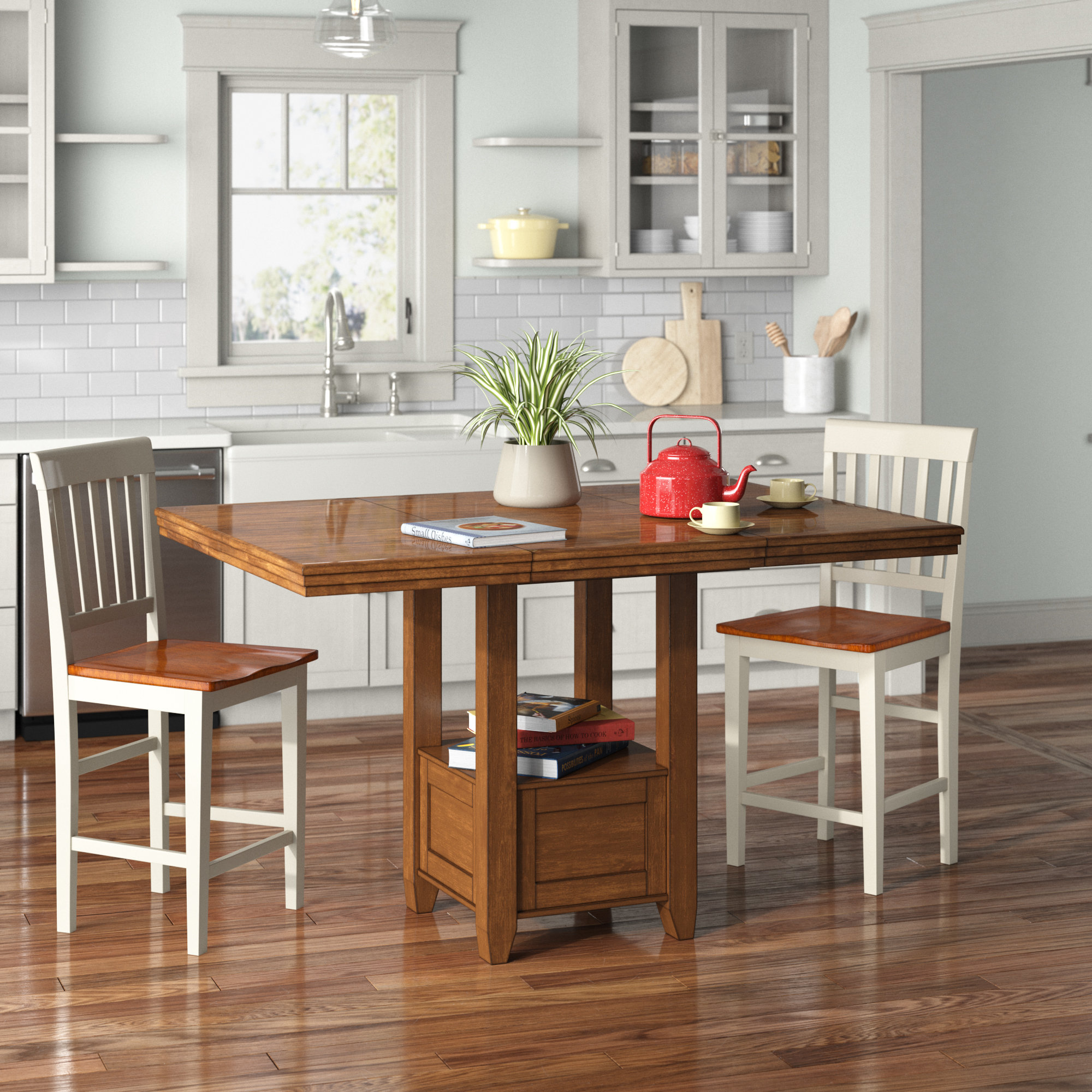 Andover Mills Table de salle à manger comptoir extensible Rebecca et