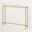Joffe 100cm Glass Top Console Table-1655567492