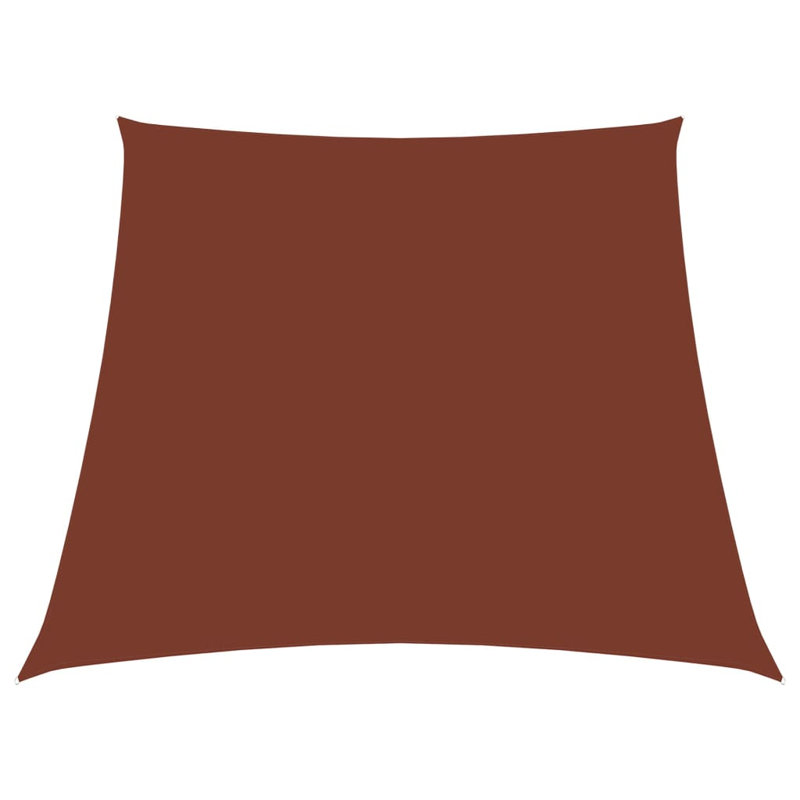 Ademar 3/4m x 2m Trapezium Shade Sail, Terracotta