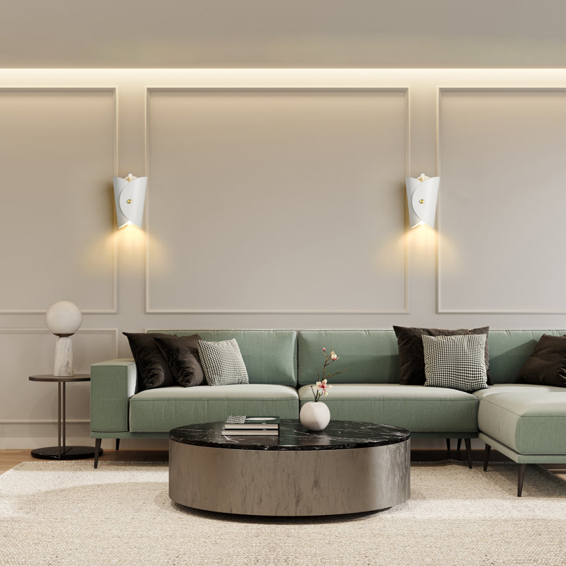 Andreoni 1 Light Wall Sconce, Matte White