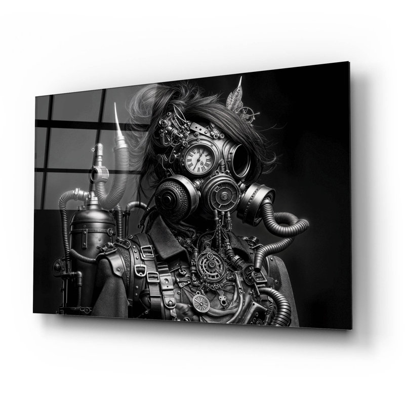«Time Traveller 2» par KIR.DART, art mural en verre acrylique, H 16 po x l 24 po x P 0,2 po