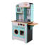 Teamson Kids Little Chef Santos Retro Small Play Kitchen with stove, Microwave, Oven, Chalkboards and 7 Accessories