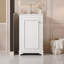 Meuble-lavabo autoportant de 20 po avec lavabo en céramique, ensemble de meuble-lavabo simple, porte à fermeture douce, tablette réglable, style moderne