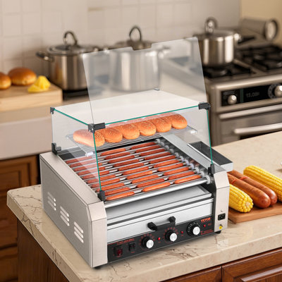 18 réchaud électrique à 7 roulettes pour hot-dogs à 7 rouleaux de 1200 W 