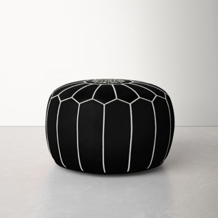 Leather White Ottomans & Poufs You'll Love