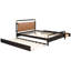 Grand lit plateforme avec 2 grands tiroirs et un lit gigogne pour une chambre confortable-993488827