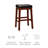 Sandie Sturdy Wood Upholstered Backless Stool-1264660699-1264660700