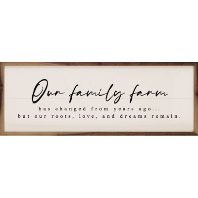 Our Family Farm Dreams Remain White