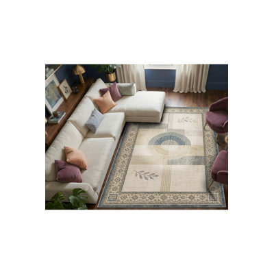 Tapis tissé à la crème Mosso