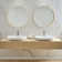 Essence Alpine White Oval Wall Mount Bathroom Sink with Overflow