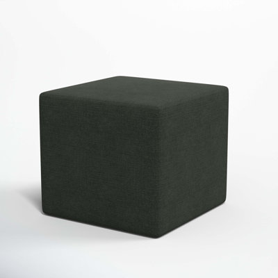 21" Linen Upholstered Ottoman