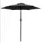 Parasol de marché 7,5 pi avec manivelle et inclinaison. Auvent résistant aux rayons UV pour la piscine, la cour et le patio (sans base)-426883594