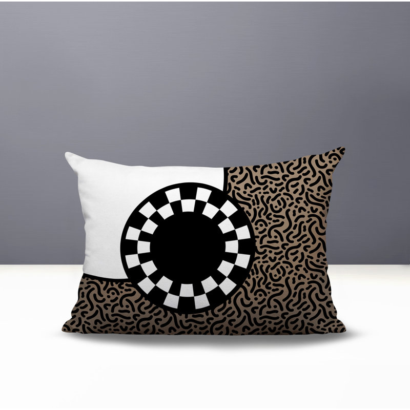 Coussin lombaire réversible Vibra Abstract, Rectangle H 18 po x l 25 po