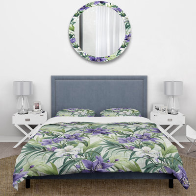 Ensemble de housse de couette Green Green